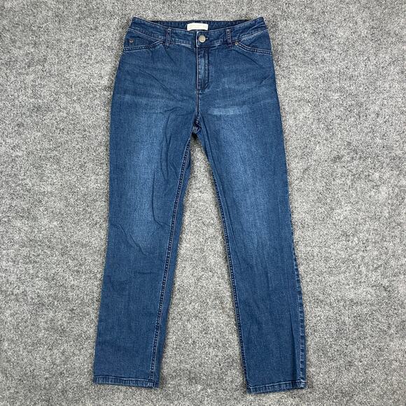 Denim & Co Jeans Womens Size 6 Petite Blue Denim Tried & True Fit Slim Leg - Picture 1 of 10